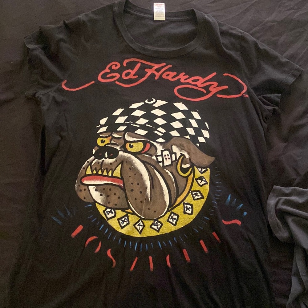 Ed Hardy size 1X black short sleeve T-shirt